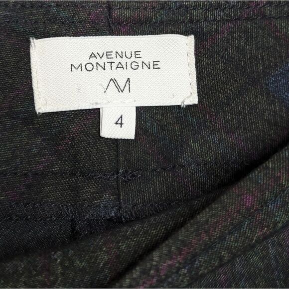 Avenue Montaigne Louis Straight Pant Match Less Plaid Women Size 4 - Picture 8 of 9